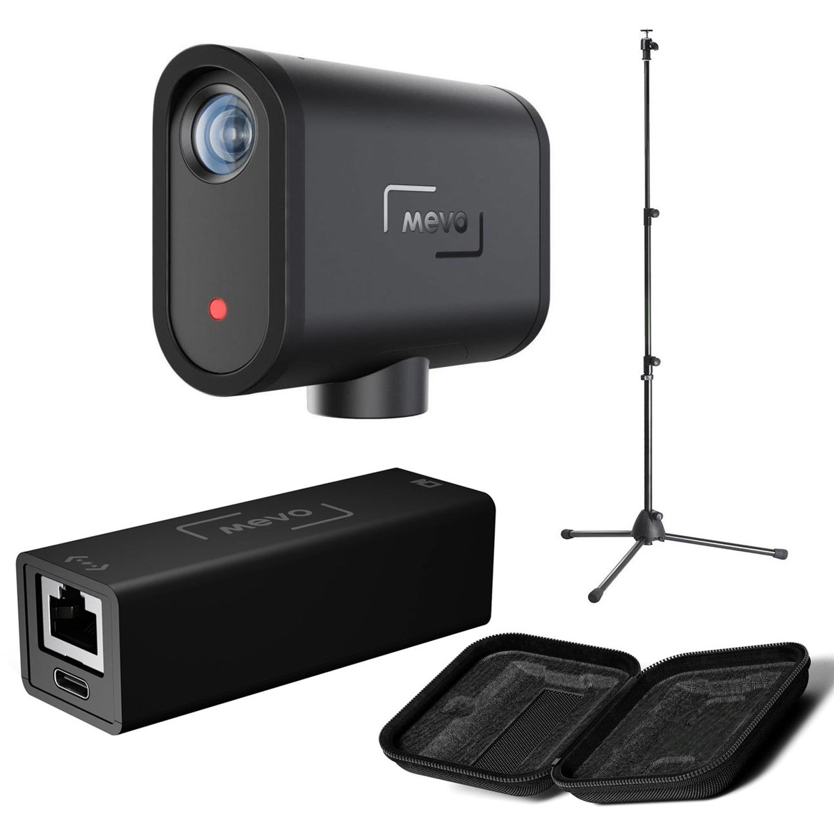 

Mevo Start Live Streaming Camera, Bundle w/3-Section Stand, Start Power Adapter