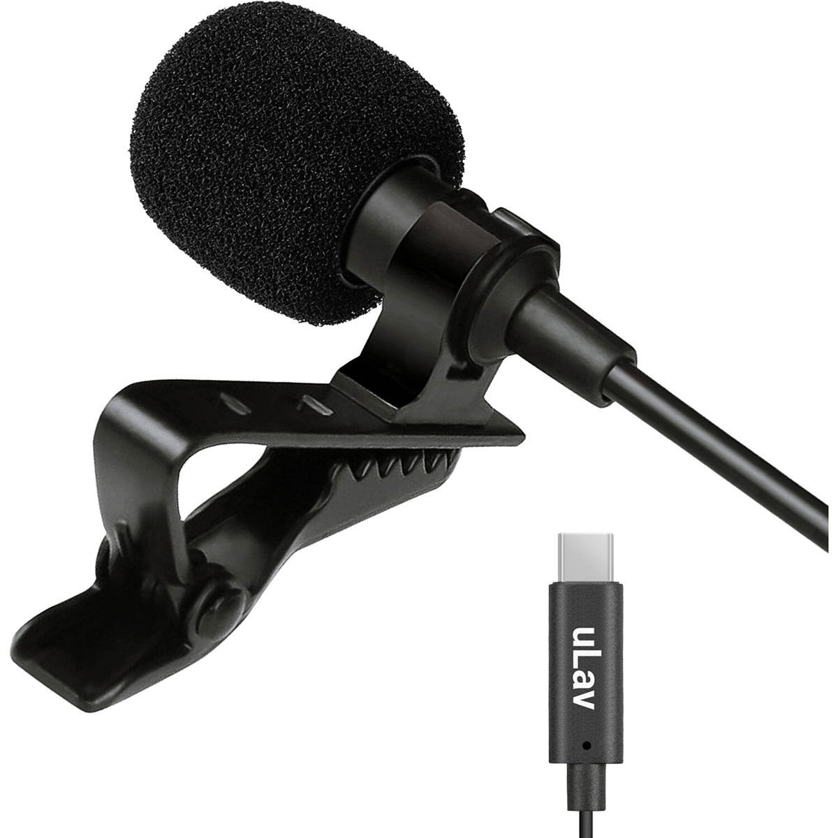 

Movo Photo uLav Digital Omni Lavalier Mic with USB Type-C Connector, 6.6' Cable