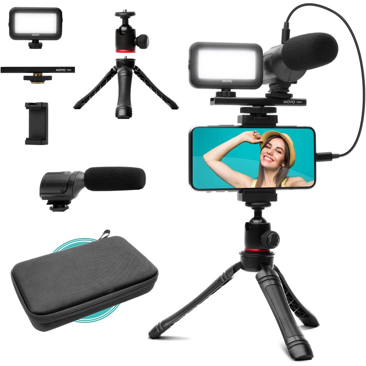 Image of Movo Photo uVlogger Vlogging Kit for Android Smartphone