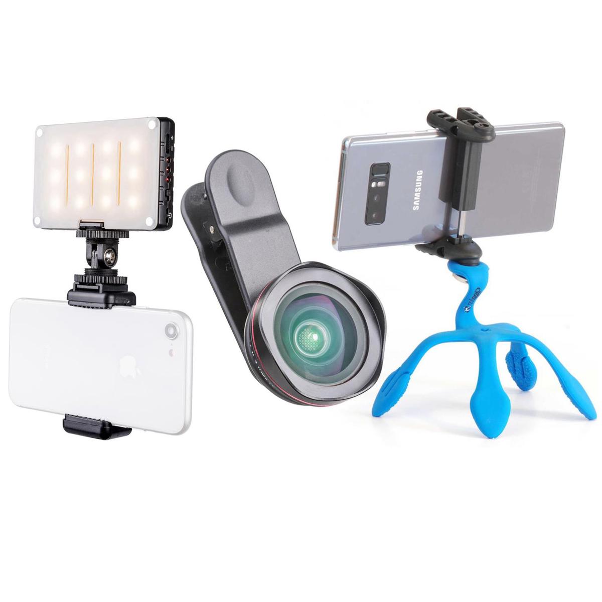 

Pictar Webinar Kit with Smart 18mm WA Lens, Splat Flexible Tripod, & Smart Light