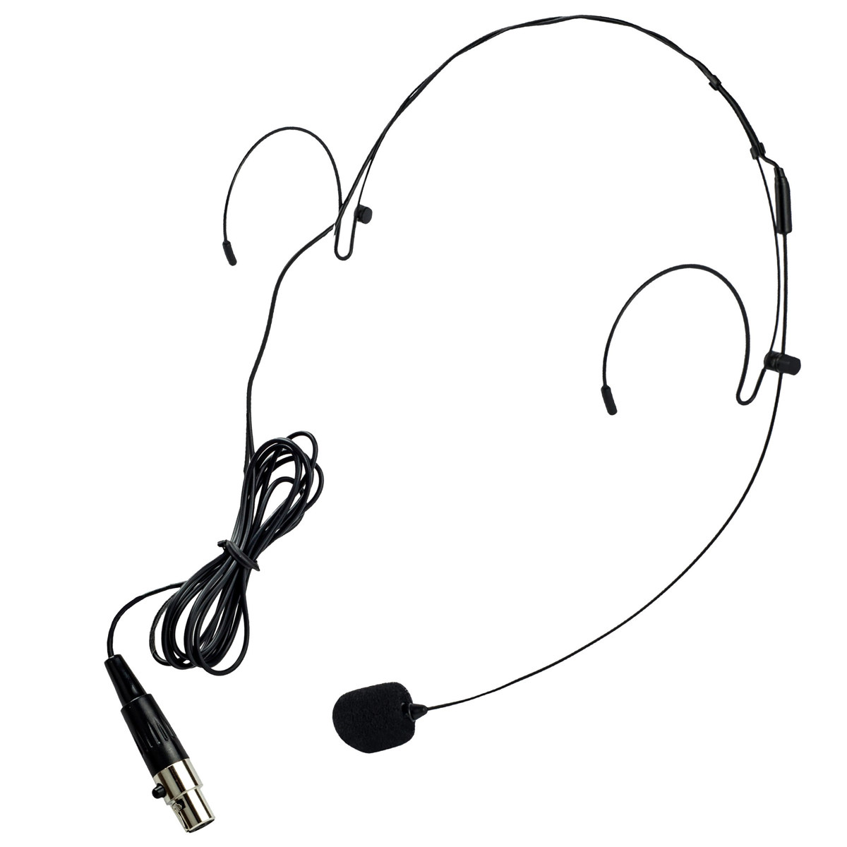

Nady HM-20U Headmic Headworn Uni Cardoid Condenser Mic, 3-Pin Mini XLR, Black