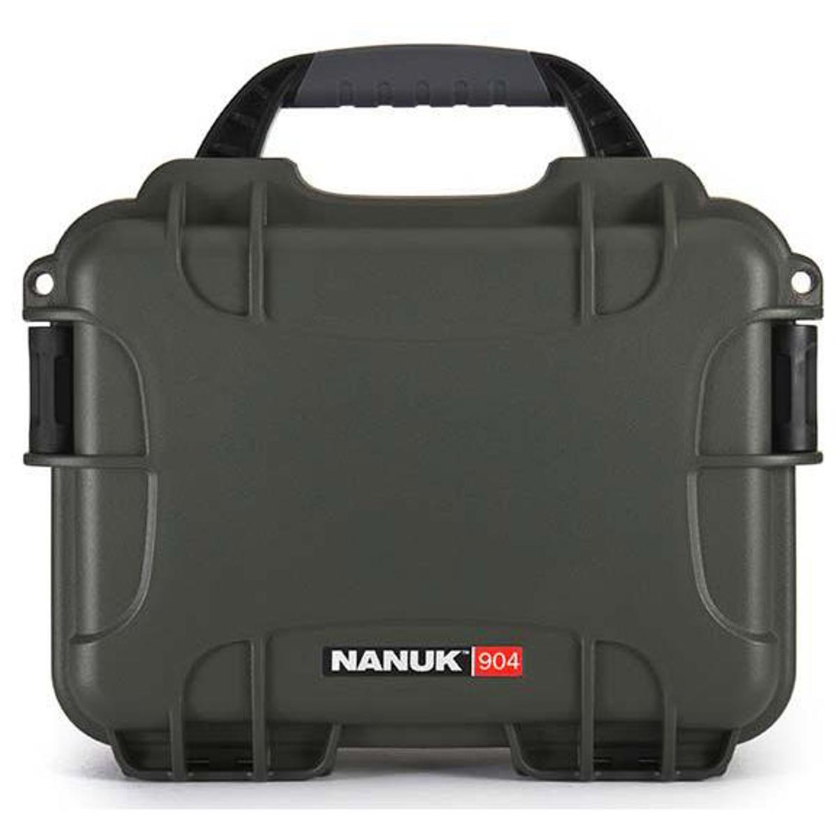 

Nanuk Small Series 904 NK-7 Resin Waterproof Protective Case with Foam, Olive