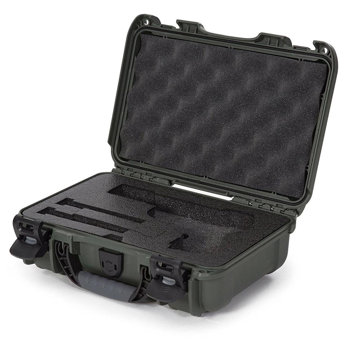 

Nanuk 909 Classic Pistol Case, Holds 2 Single Stack or 1 Double Stack Mag, Olive