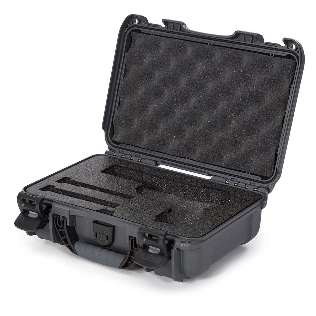 

Nanuk 909 Classic Pistol Case, Holds 2 Single Stack or 1 Dbl Stack Mag, Graphite