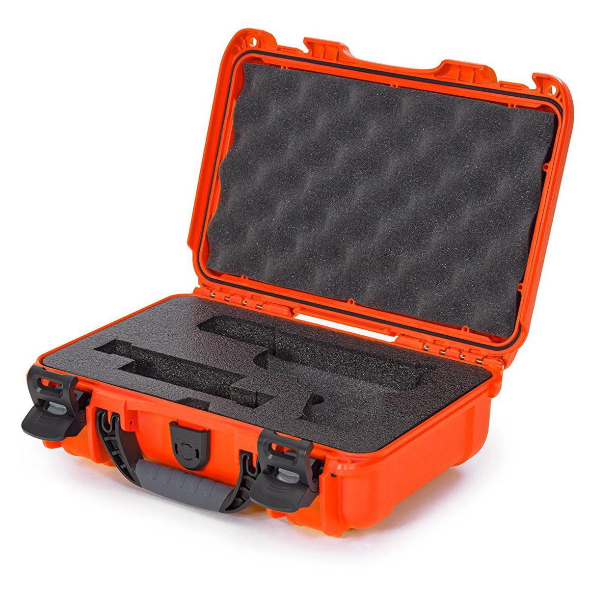 

Nanuk 909 Glock Pistol Case, Holds Most Glock Pistols and Two Magazines, Orange