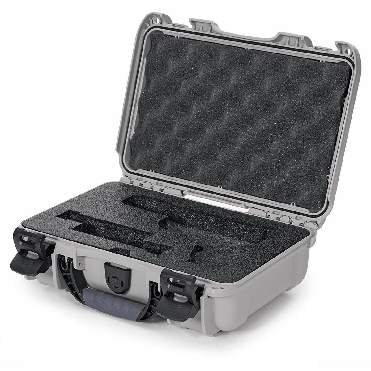 

Nanuk 909 Glock Pistol Case, Holds Most Glock Pistols and Two Magazines, Silver