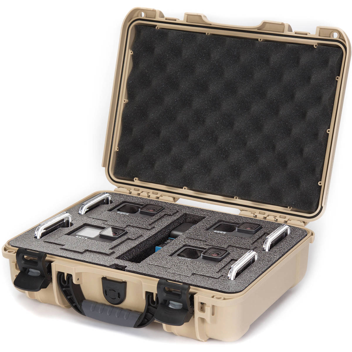 

Nanuk 910 Waterproof Hard Case with Foam Insert for GoPro Hero 9 and 10, Tan