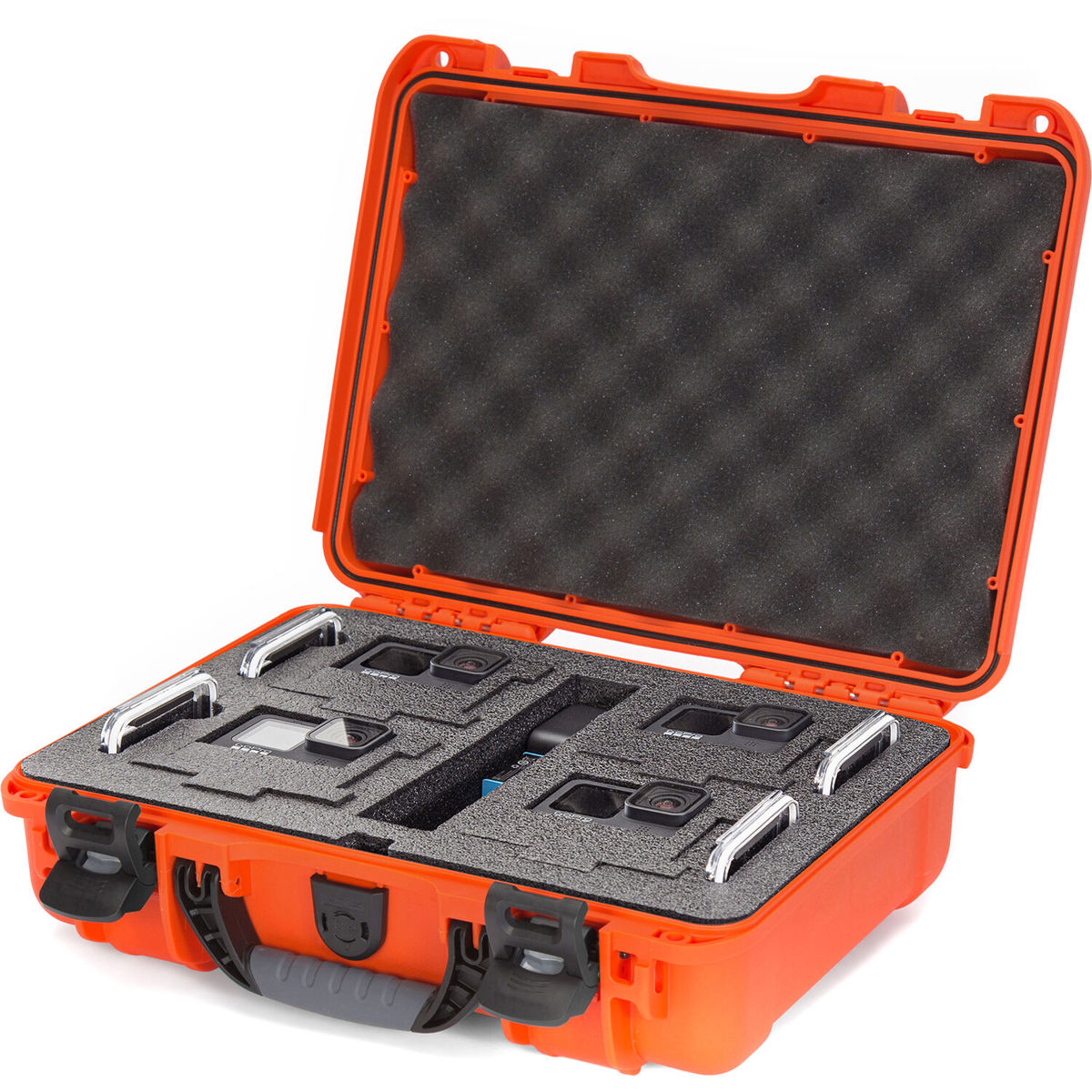 

Nanuk 910 Waterproof Hard Case with Foam Insert for GoPro Hero 9 and 10, Orange