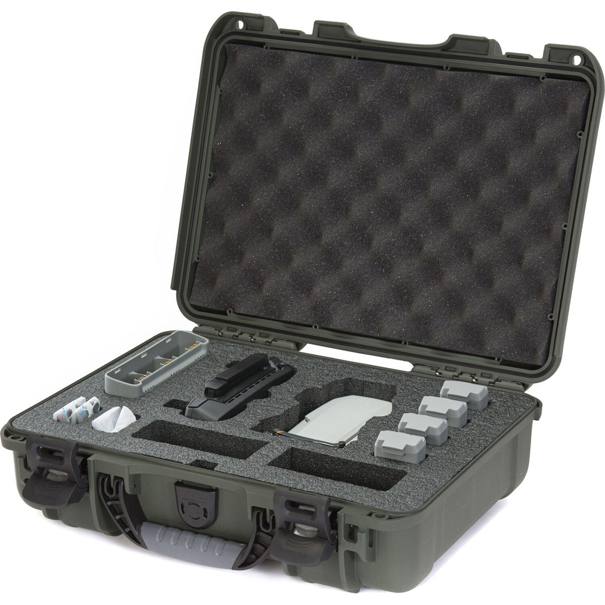 

Nanuk 910 Waterproof Hard Case w/Foam Insert for DJI Mini SE Fly More Kit, Olive