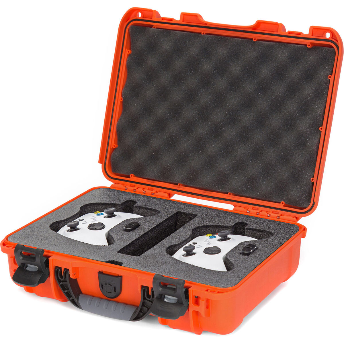 

Nanuk 910 Waterproof Hard Case with Foam Insert for 2x Xbox Controllers, Orange