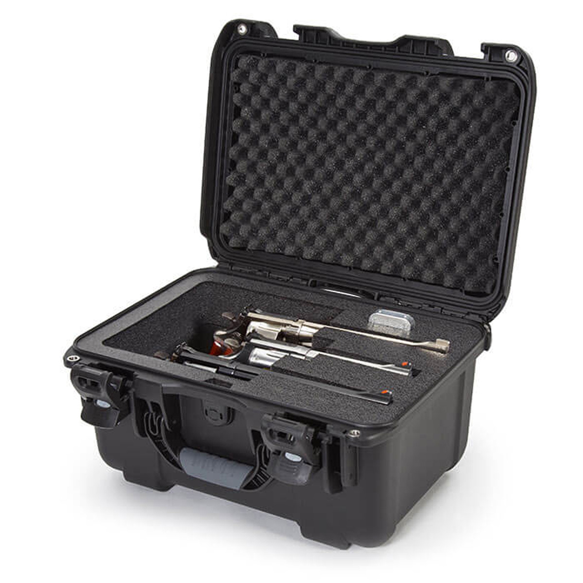 

Nanuk Firearms 918 Protective Case with Foam Insert for 3 Large Revolvers, Black