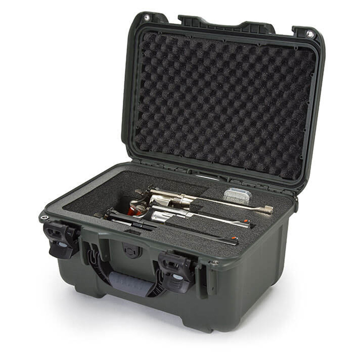 

Nanuk Firearms 918 Protective Case with Foam Insert for 3 Large Revolvers, Olive