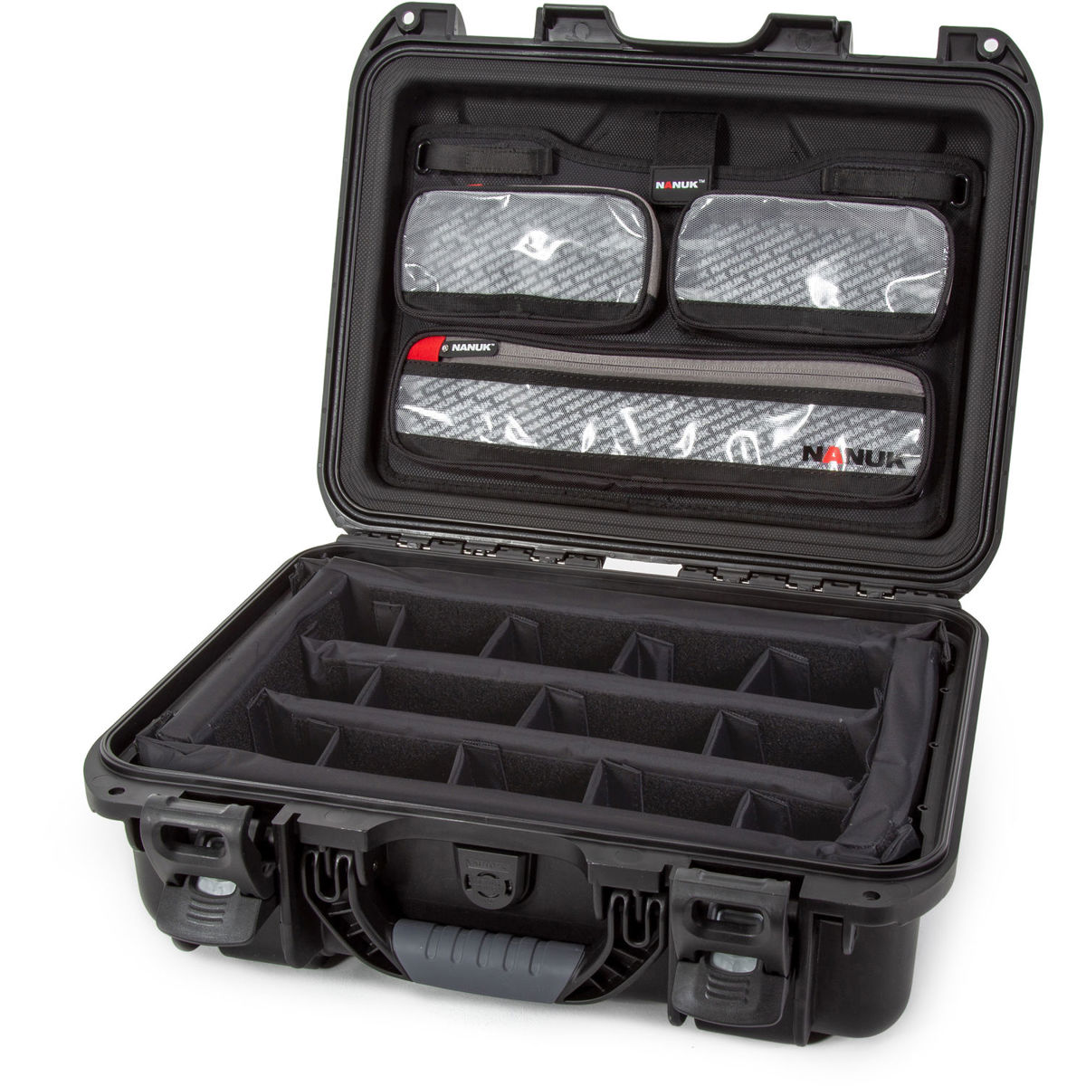 

Nanuk 920 Waterproof Hard Case with Lid Organizer and Padded Dividers, Black