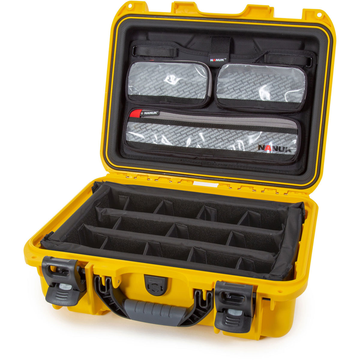

Nanuk 920 Waterproof Hard Case with Lid Organizer and Padded Dividers, Yellow
