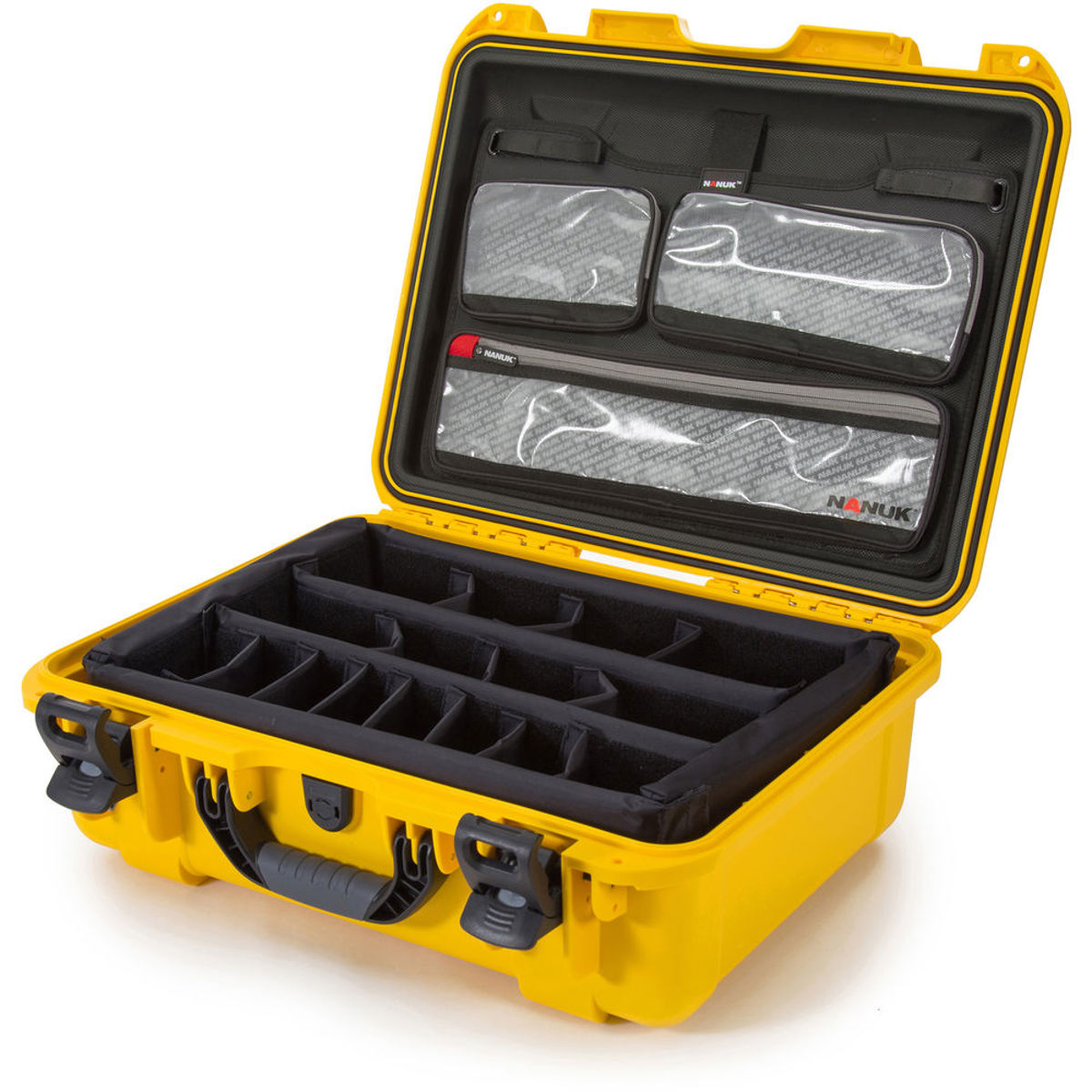 

Nanuk Large Series 930 Waterproof Hard Case with Lid Organizer, Dividers, Yellow