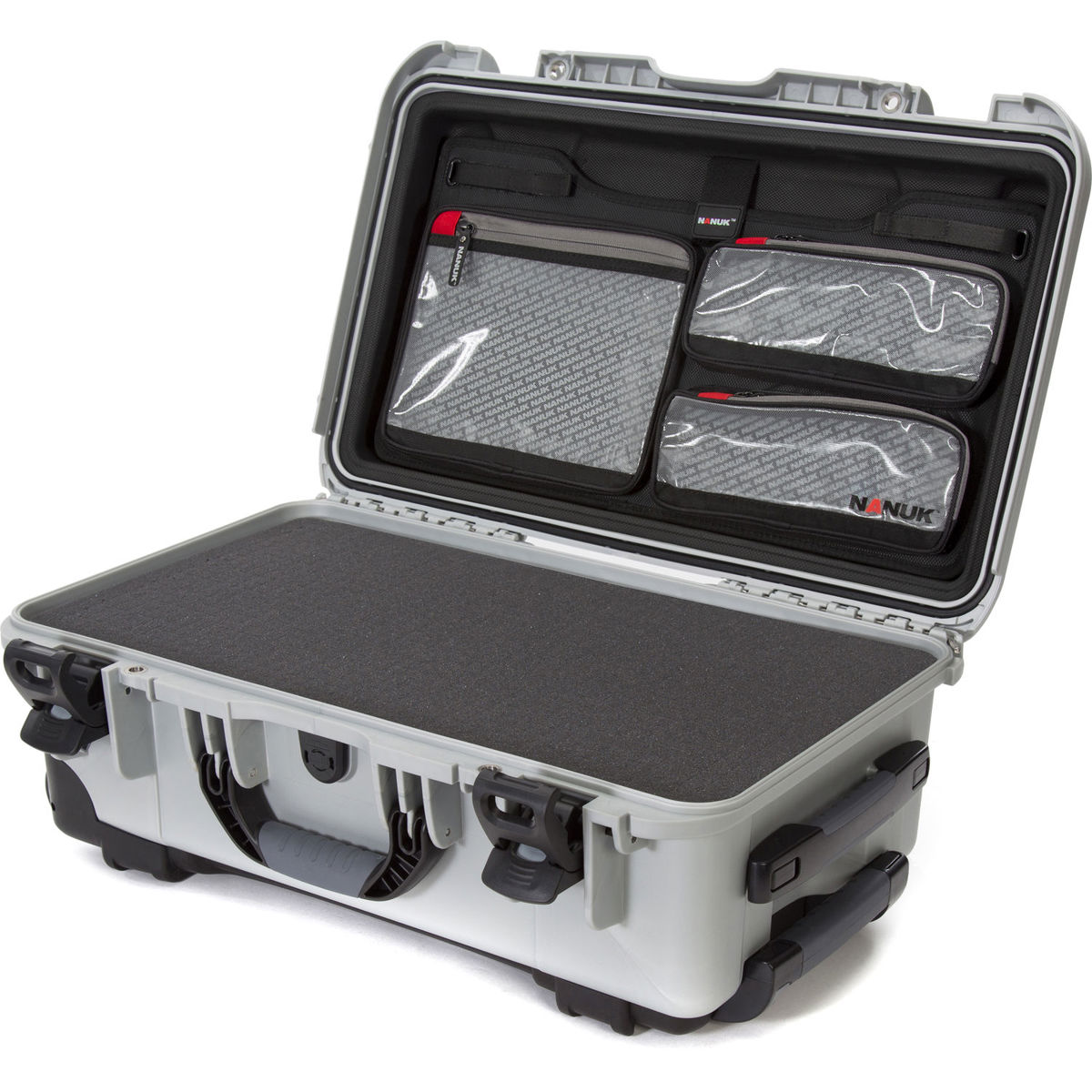 

Nanuk Wheeled Series 935 Hard Case with Foam Insert and Lid Organizer, Silver
