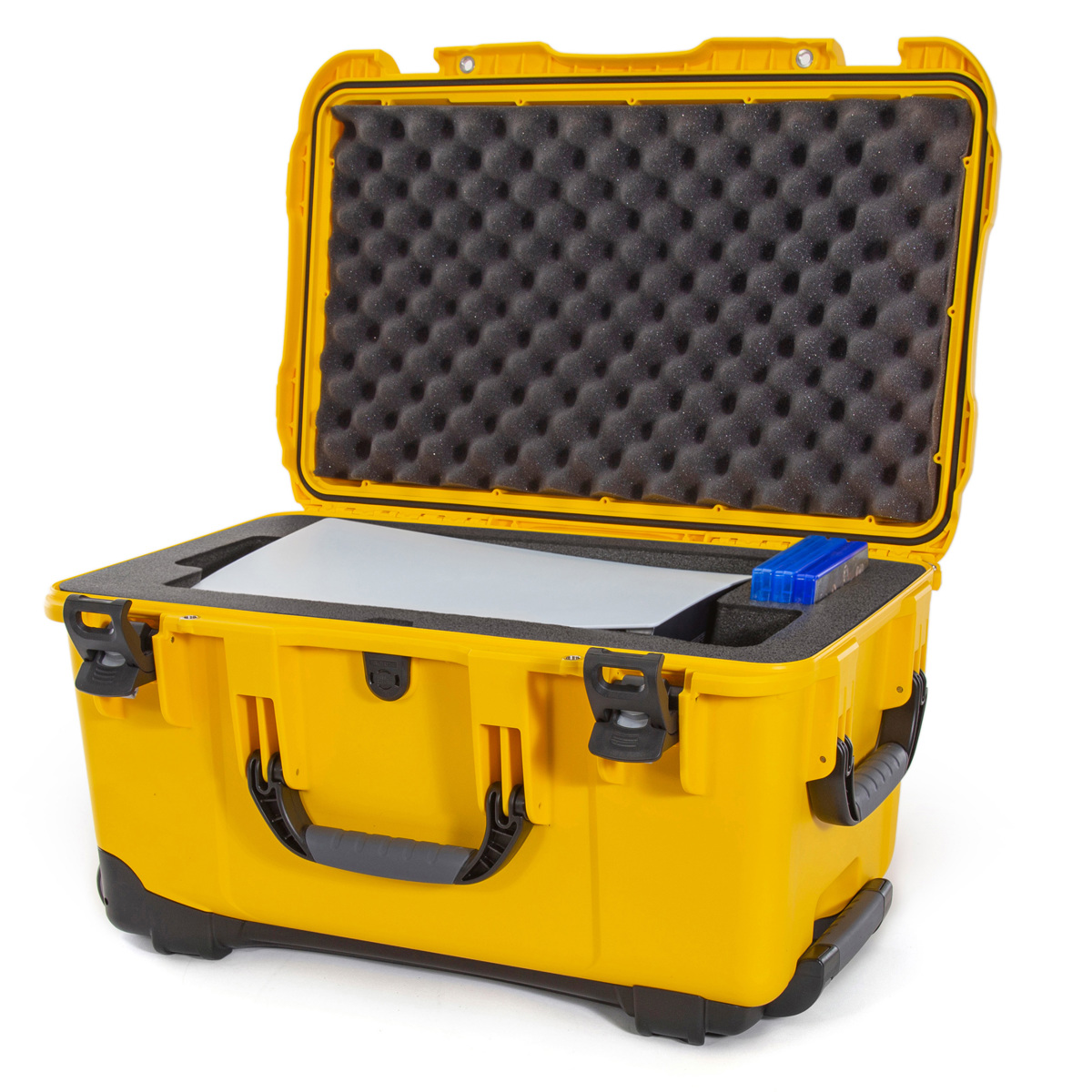 

Nanuk 938 Wheeled Waterproof Case with Foam Insert for PS5 Console, Yellow