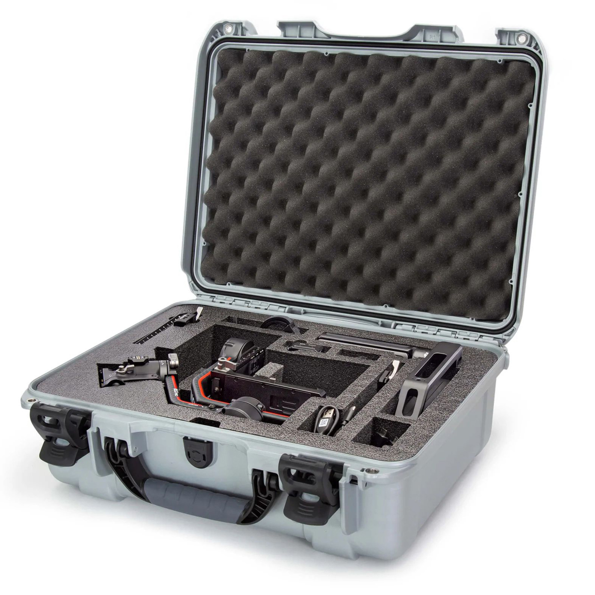 Водонепроницаемый жесткий футляр Nanuk 930 с пенопластовой вставкой для DJI RS 3/RS 3 Pro Combo, серебристый