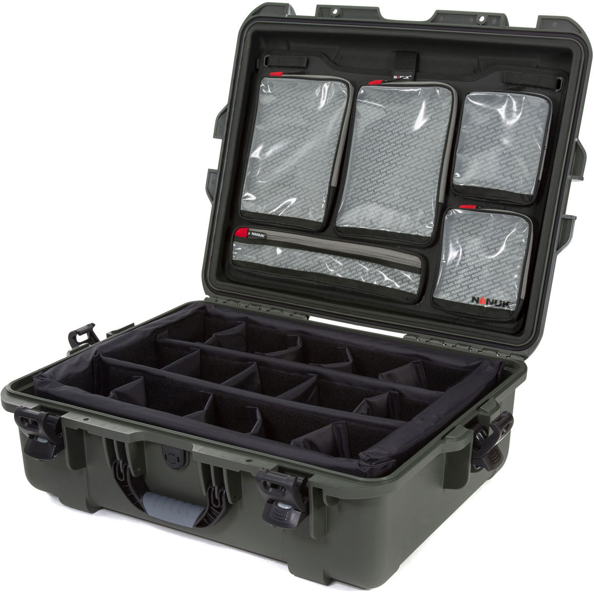 

Nanuk Large Series 945 Waterproof Hard Case with Dividers/ Lid Organizer, Olive