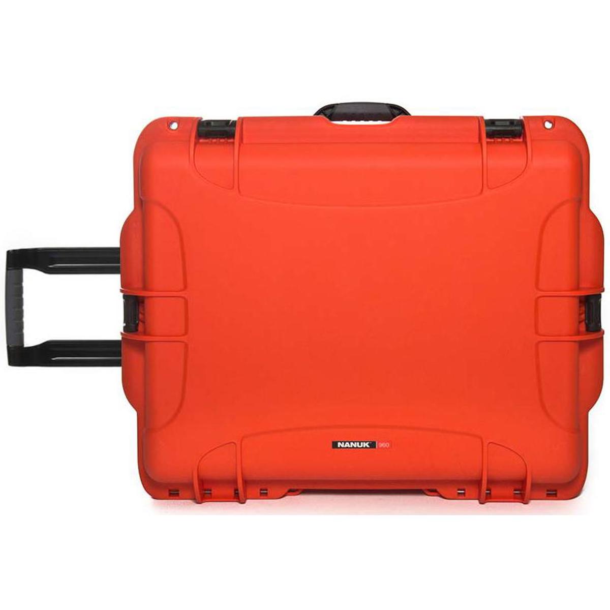 

Nanuk Wheeled Series 960 NK-7 Resin Waterproof Protective Rolling Case, Orange