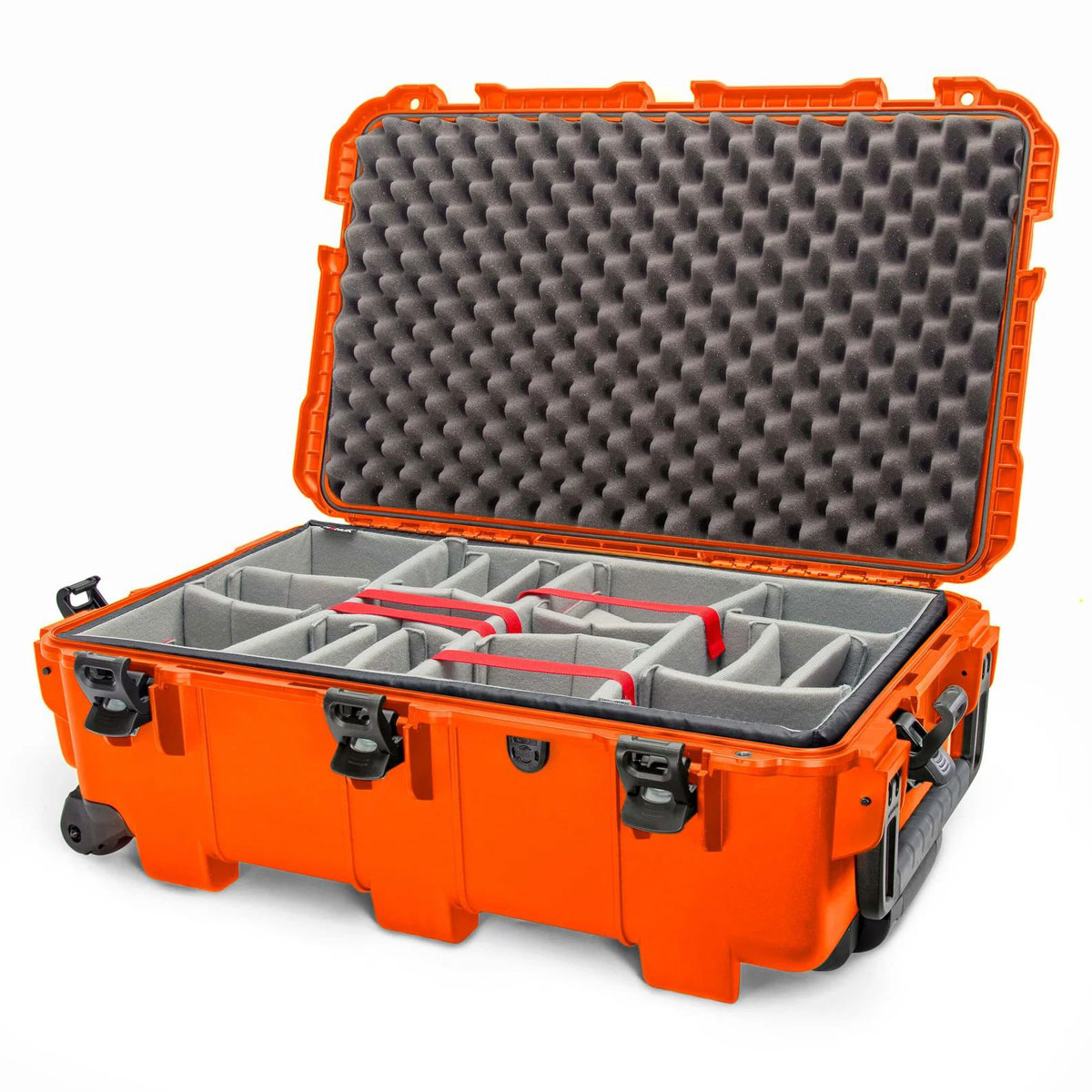 

Nanuk 962 Wheeled Waterproof Hard Case with Padded Divider, Orange