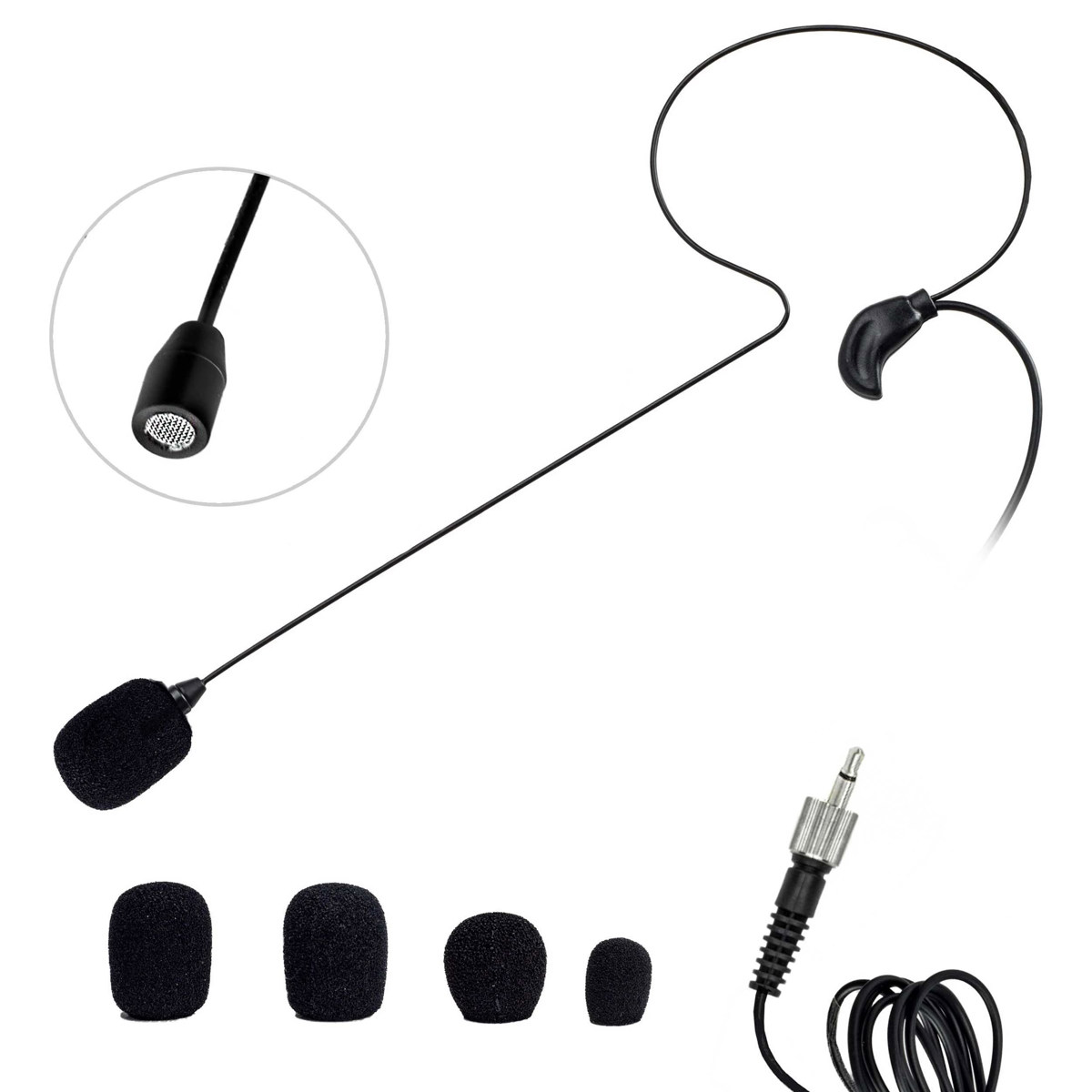 

Nady HM-35 Headmic Headworn Omni Cardoid Condenser Mic, 3.5mm Connector, Black