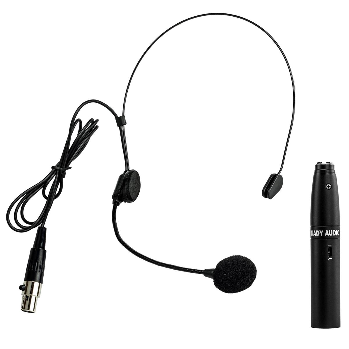 

Nady Headmic HM-5U Headworn Uni-Directional Condenser Mic with XLR Adapter