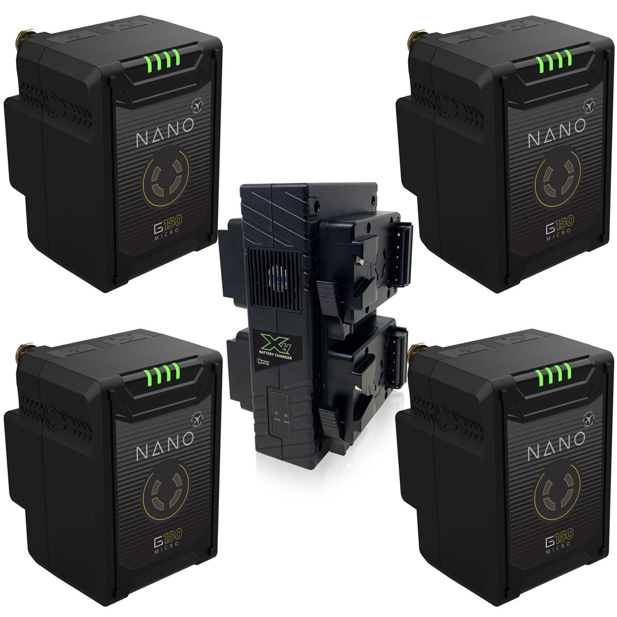 

Core SWX Core 4x NANO Micro 14.8V 147Wh Li-Ion Battery,V-Mount W/GP-X4S V-Mount Charger