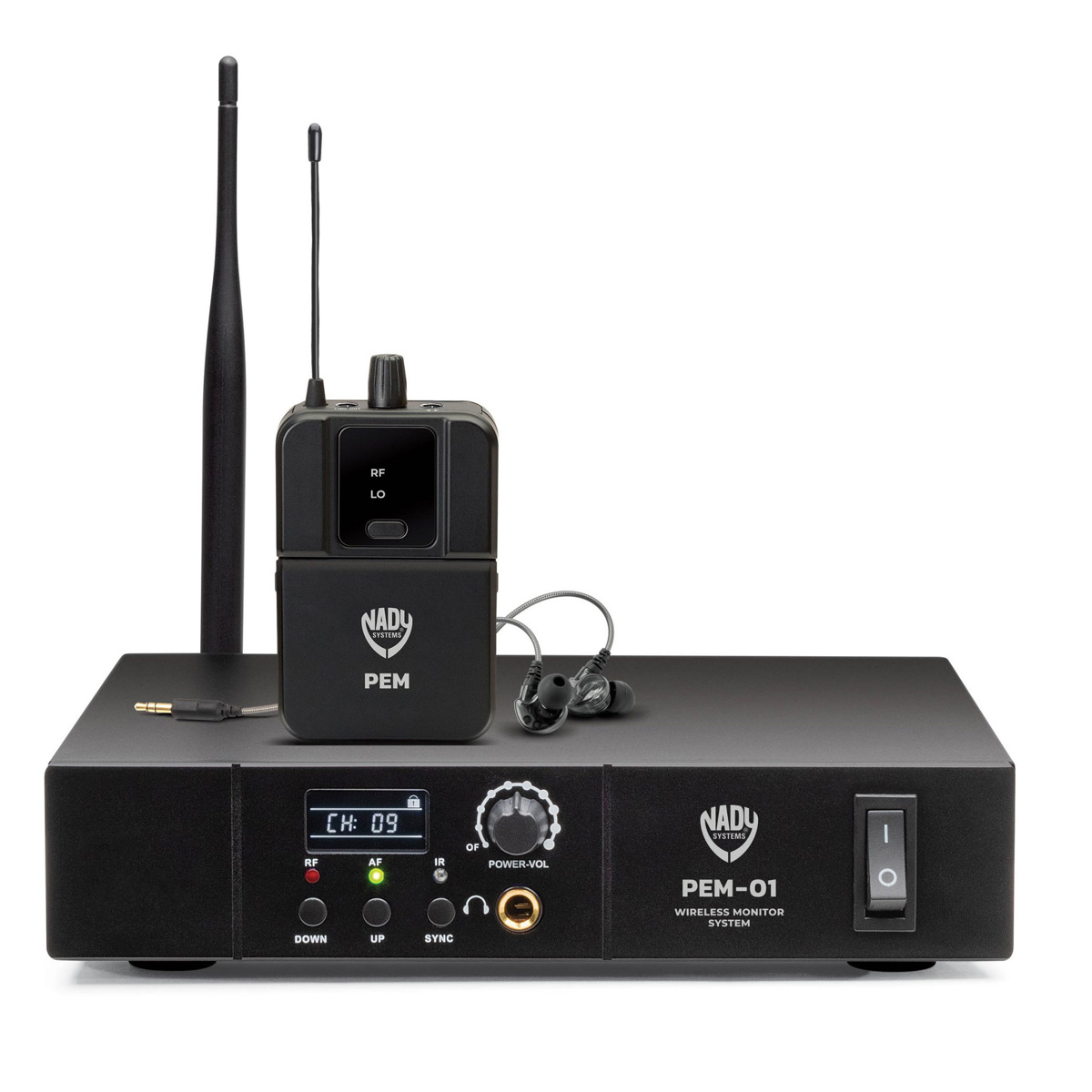 

Nady PEM-01 16-Ch Single Transmitter Wireless In-Ear Monitor System, 903-928MHz