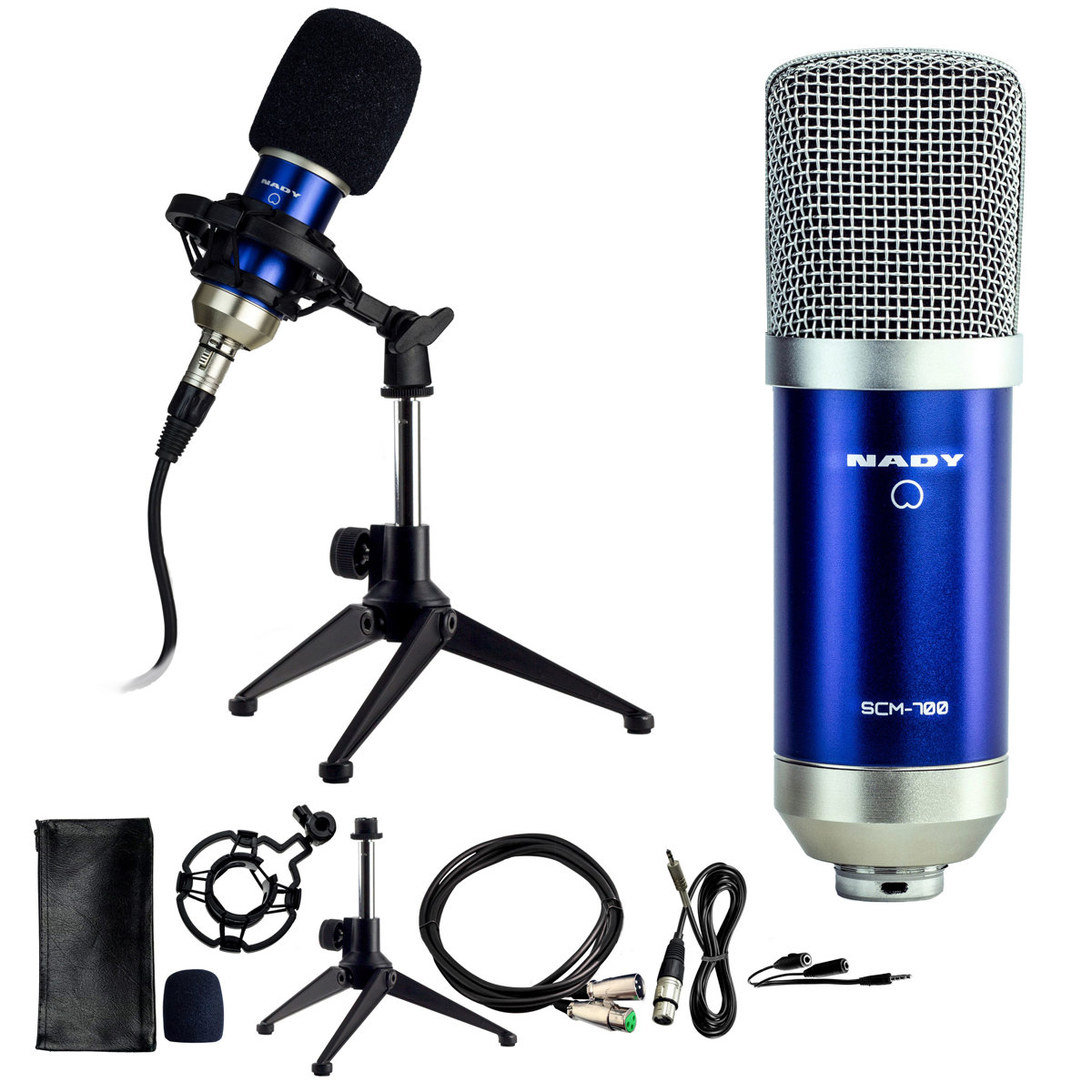 

Nady SCM-700 8-Piece Condenser Microphone Recording Kit