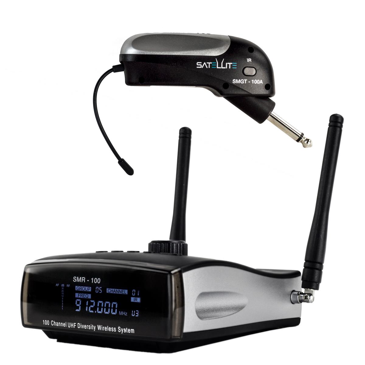 Nady Satellite 100Ch Wireless Instrument System for Electric Guitar,RecessedJack -  SATELLITE-SMGT-100A