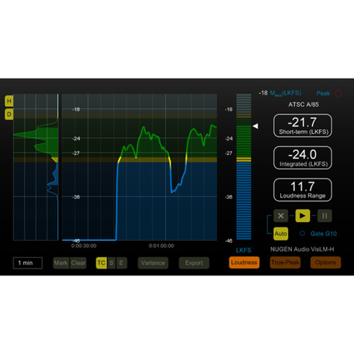 

NUGEN Audio VisLM-H 2 Loudness Metering Upgrade from VisLM-C1 Plug-In, Download