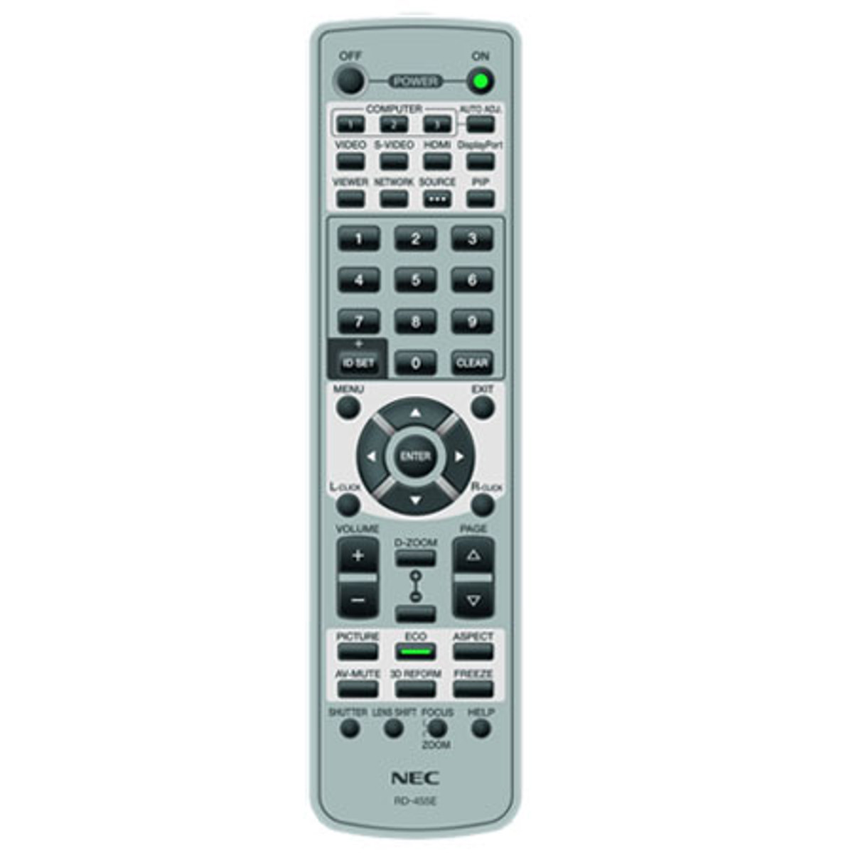 

NEC Remote Control for NA-PA, NP-PH & NP-PX Projectors
