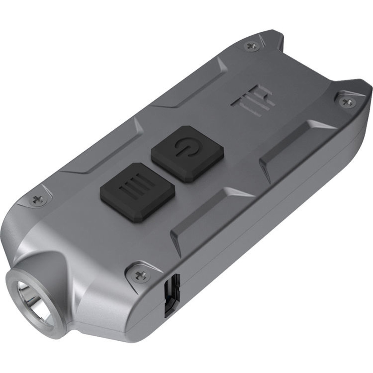 

Nitecore TIP USB Rechargeable Metal Keychain LED Flashlight, Gray