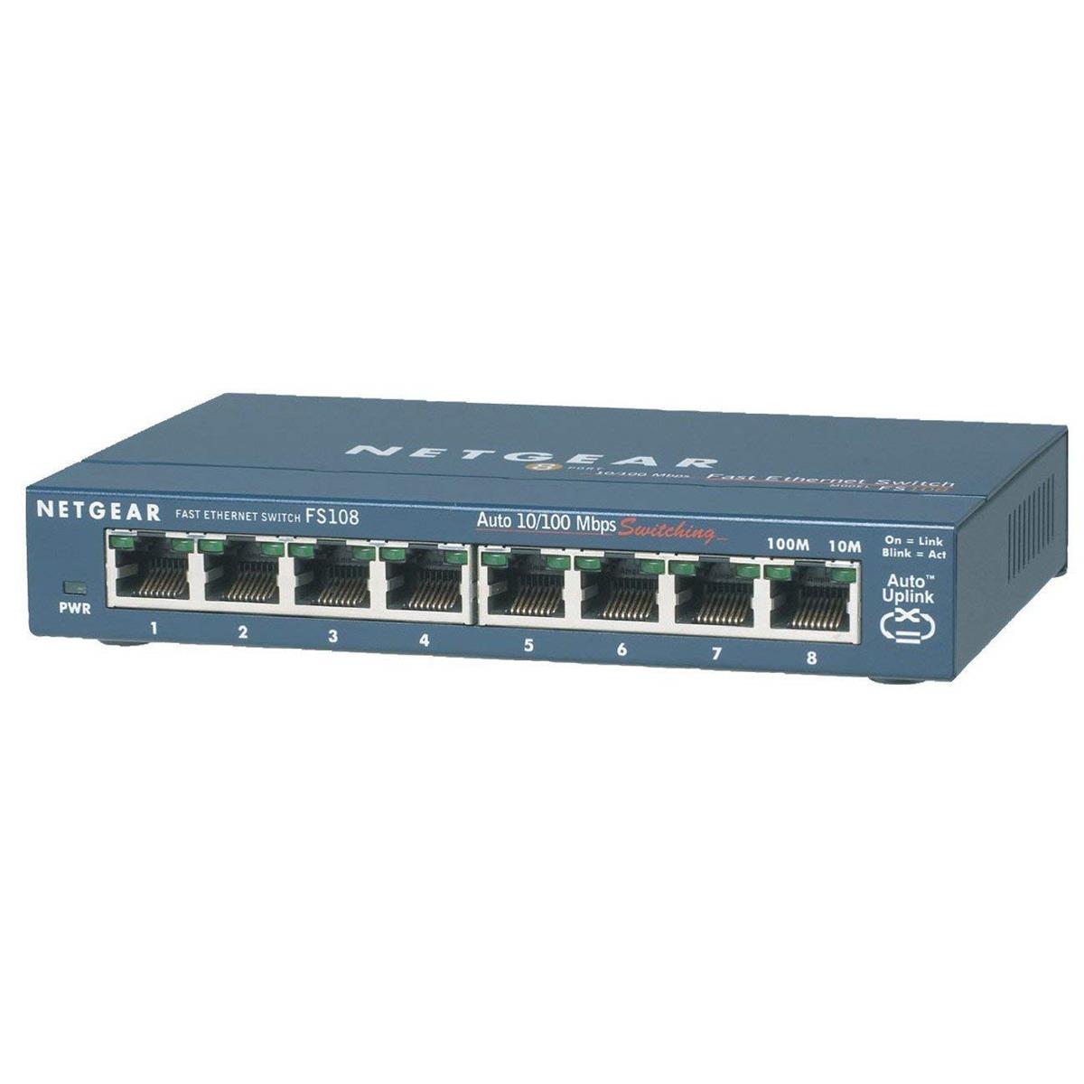Image of Netgear ProSAFE 8-Port 10/100 Desktop Switch with 4-Port Power Over Ethernet