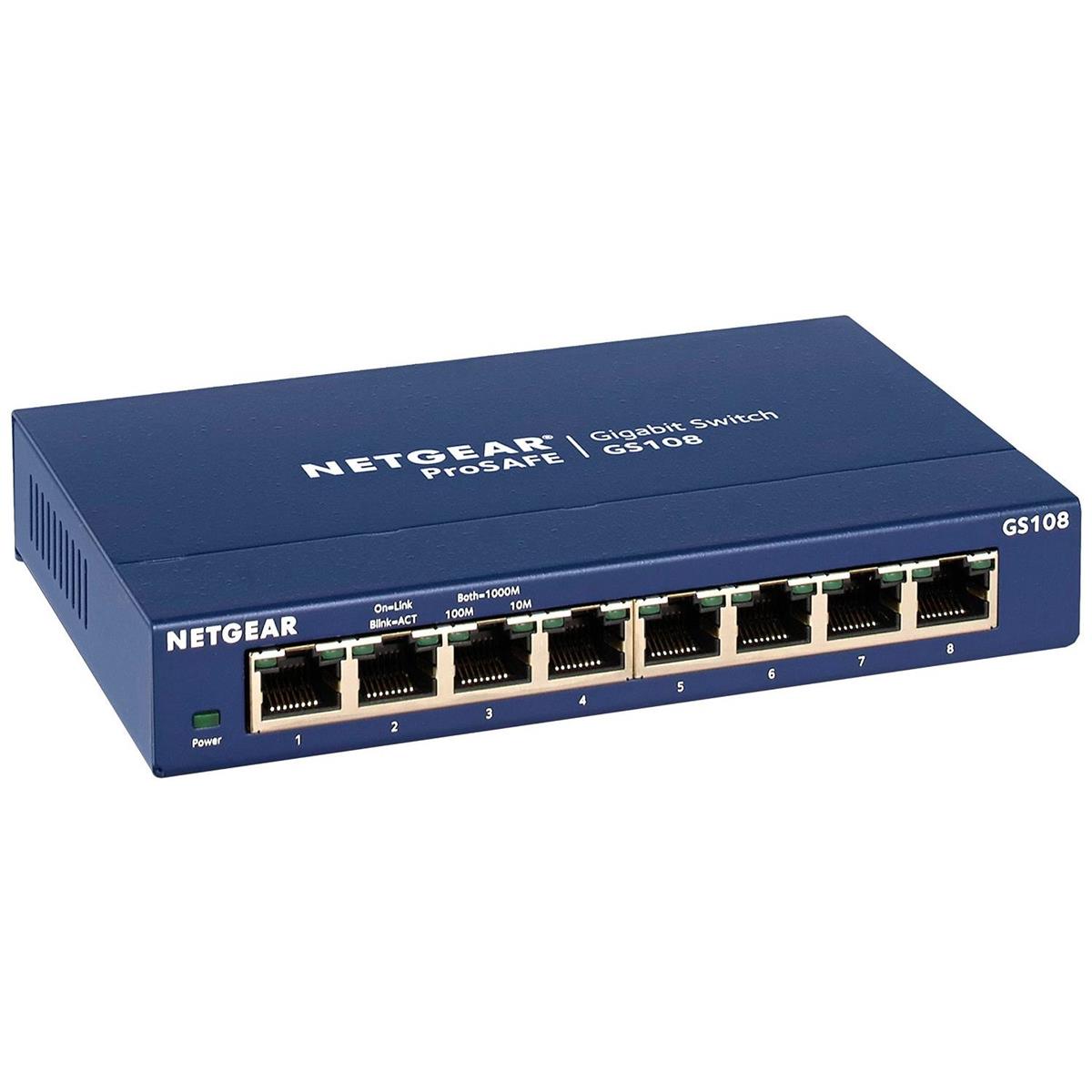 Image of Netgear ProSafe GS108 8-Port Ethernet Switch
