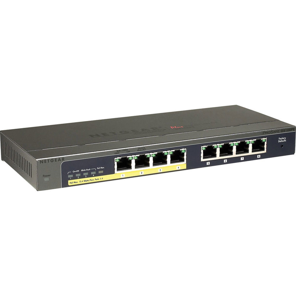 

Netgear GS108PE ProSafe Plus 8-Port Gigabit Ethernet Switch