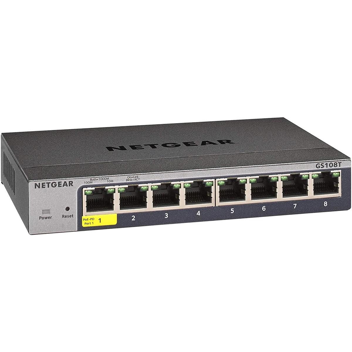 

Netgear GS108Tv3 8-Port Gigabit Ethernet Smart Managed Pro Switch
