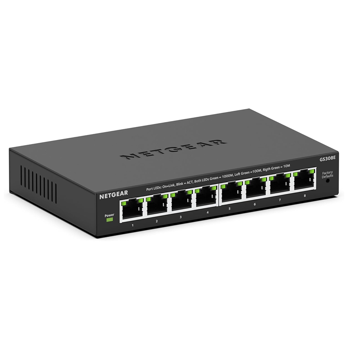 

Netgear GS308E 8-Port Gigabit Ethernet Plus SOHO Unmanaged Switch