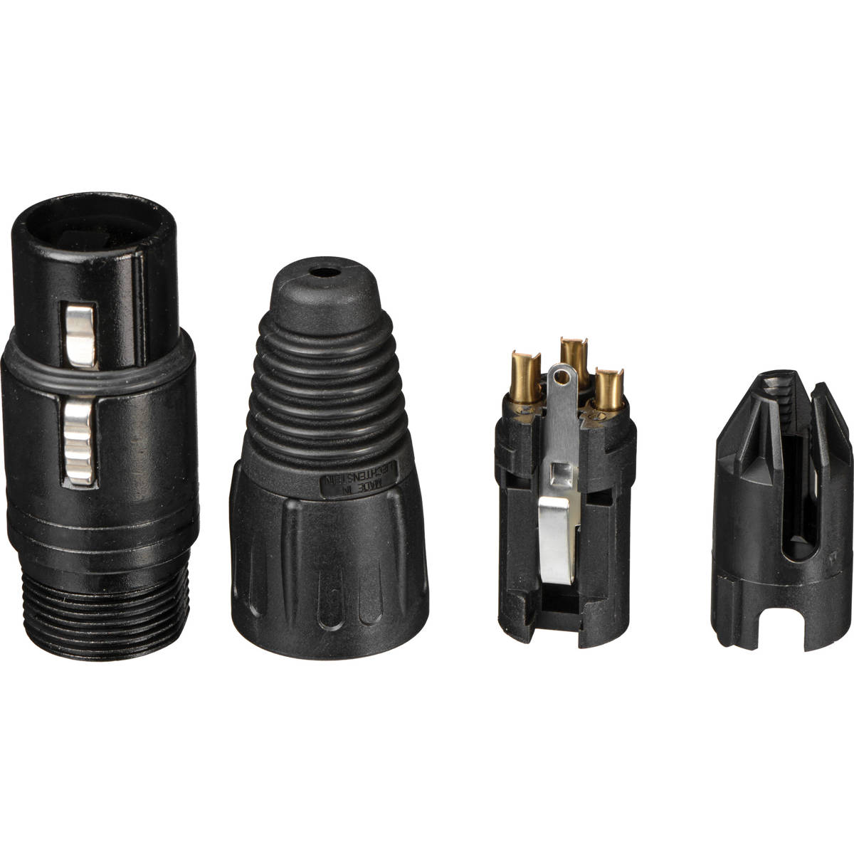 

Neutrik NC3FX-B 3-Pole XLR Female Cable Connector, Black Housing, Gold Contacts