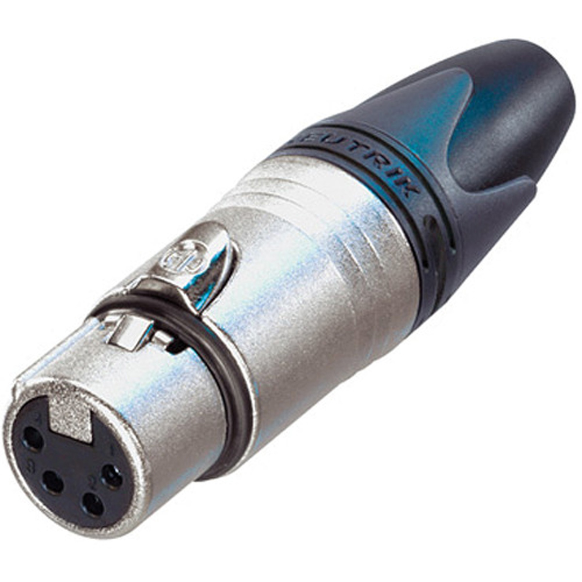 

Neutrik NC4FXX 4-Pole XLR Female Cable Connector, Nickel Housing,Silver Contacts