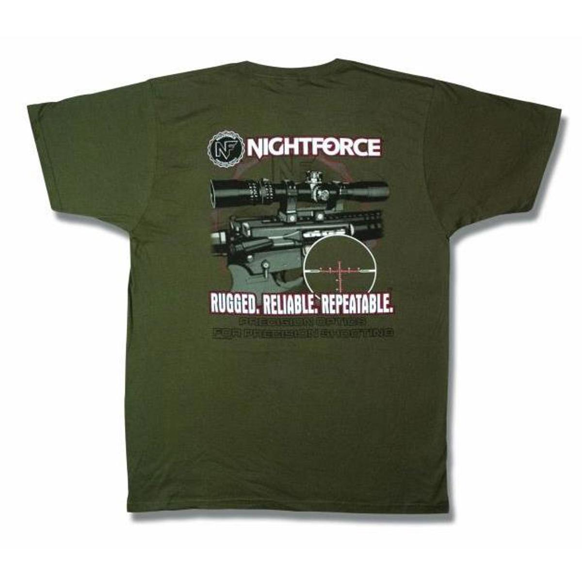 

Nightforce Optics AR Themed T-Shirt, XX-Large, Green