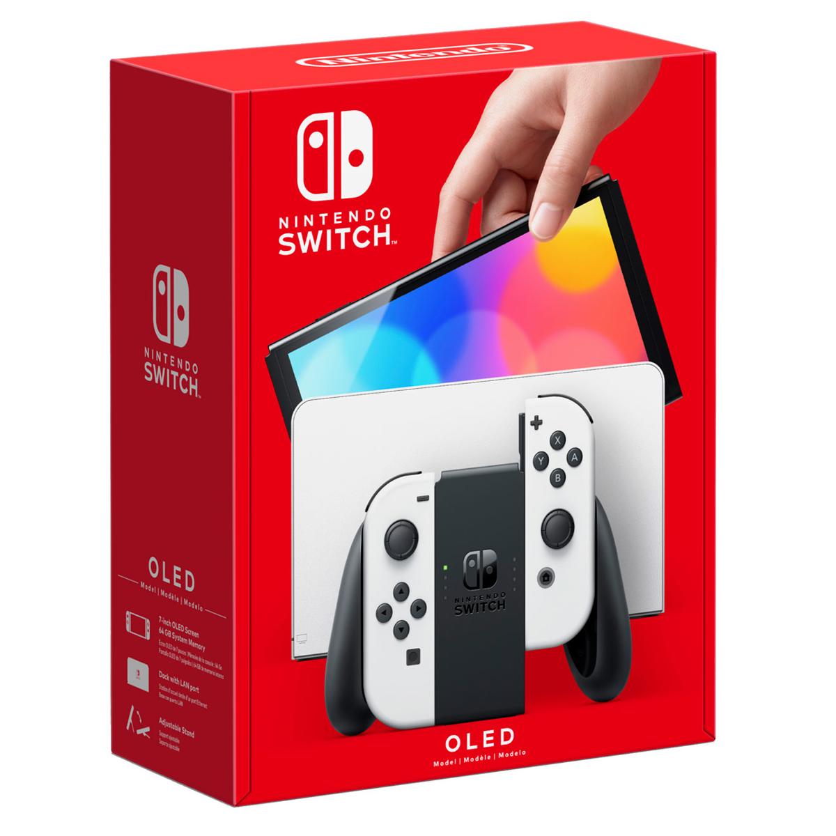 OLED-консоль Nintendo Switch 64 ГБ с белыми контроллерами Joy-Con #115461