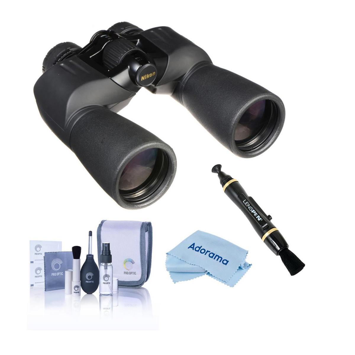 

Nikon 10x50 Action Extreme Porro Prism Binocular, Black, Bundle w/Accessory Kit
