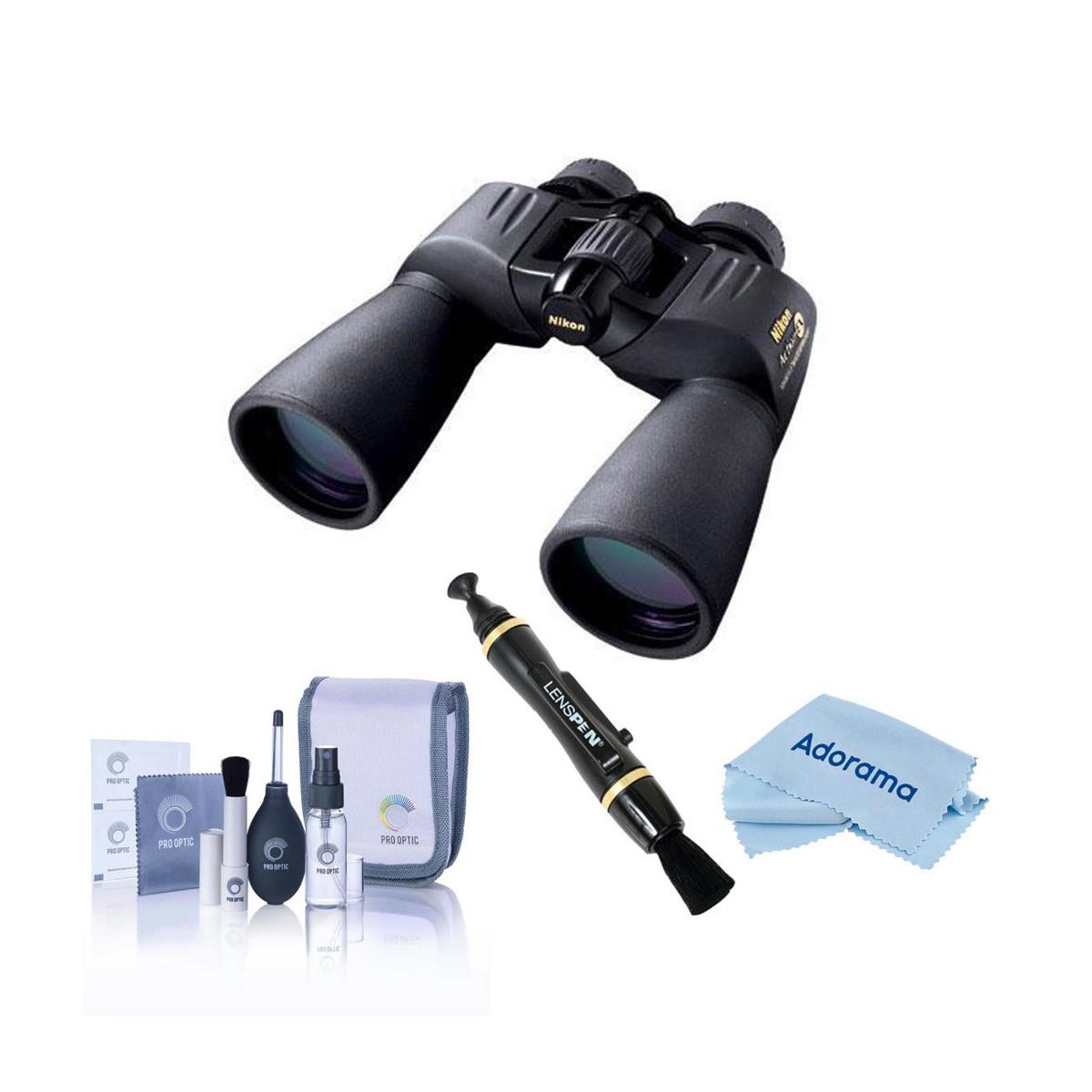 

Nikon 12x50 Action Extreme Porro Prism Binocular, Black, Bundle w/Accessory Kit