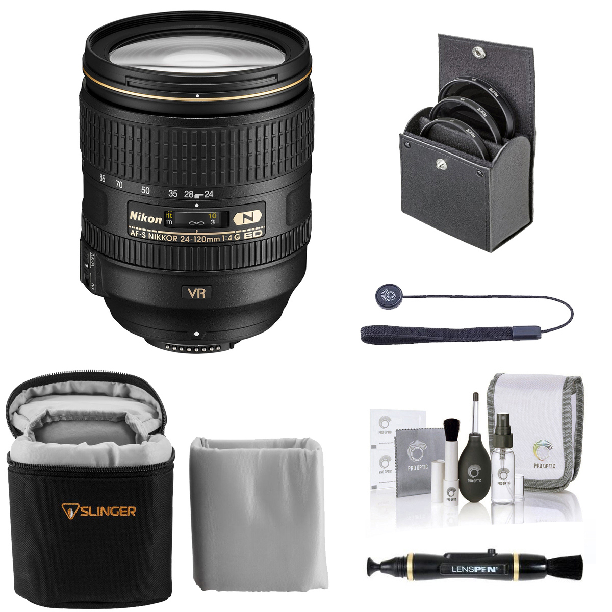 

Nikon 24-120mm f/4G ED-IF AF-S NIKKOR VR Lens with Essentials Kit