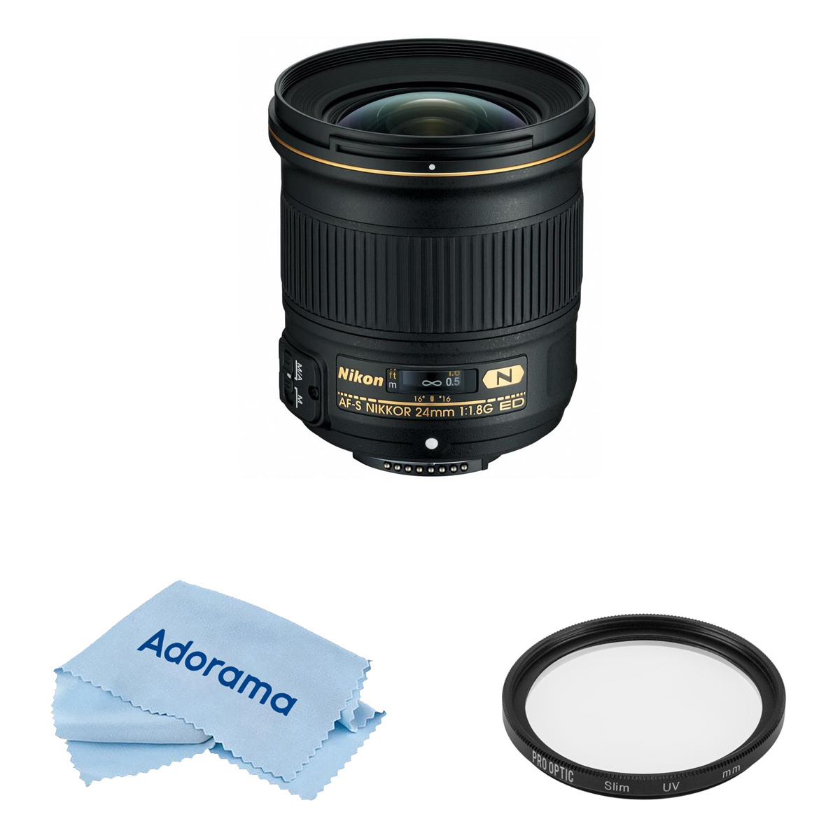 

Nikon 24mm f/1.8G ED AF-S NIKKOR Lens with Accessories Kit