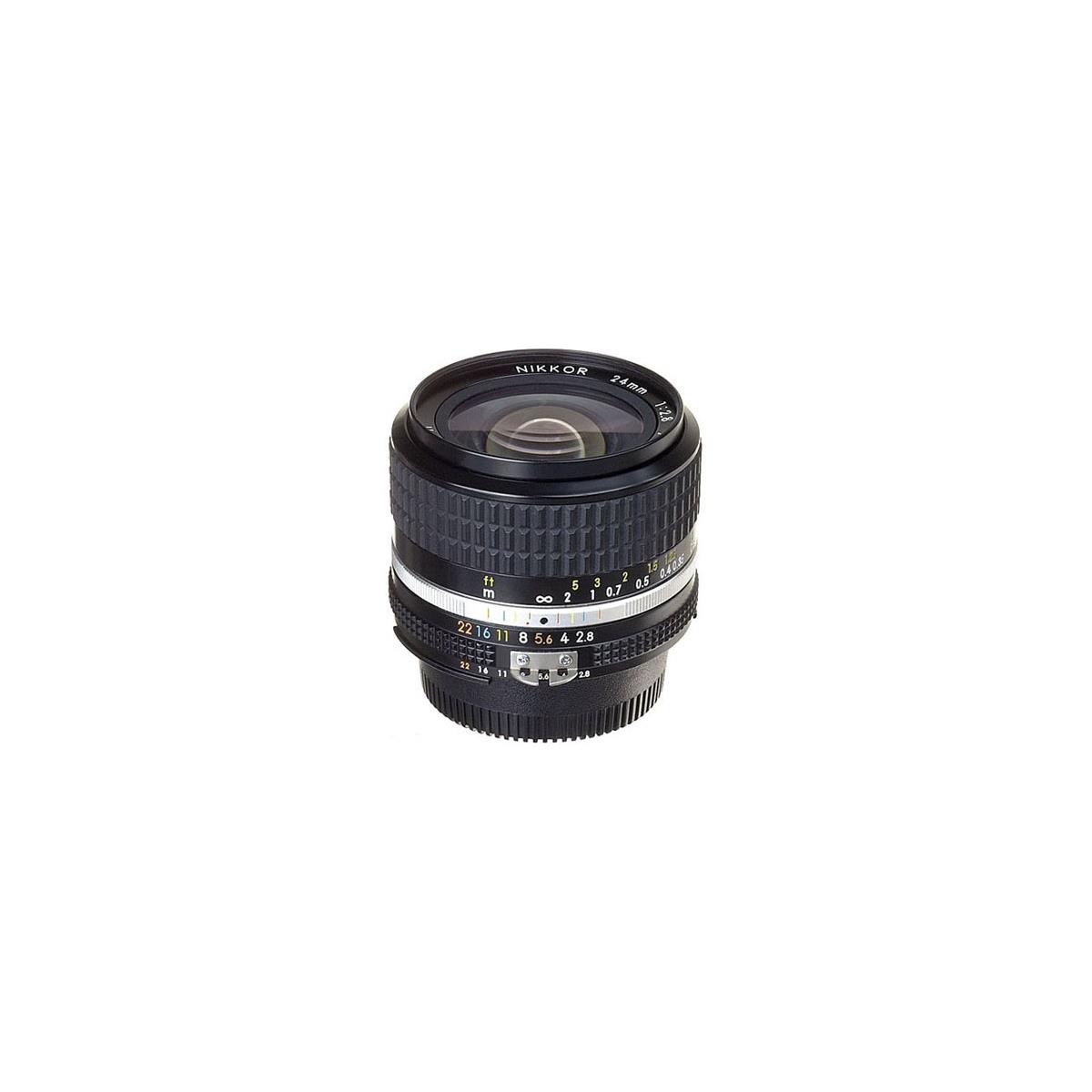Image of Nikon 24mm f/2.8 AIS Wide Angle Manual Focus Lens - Gray Market