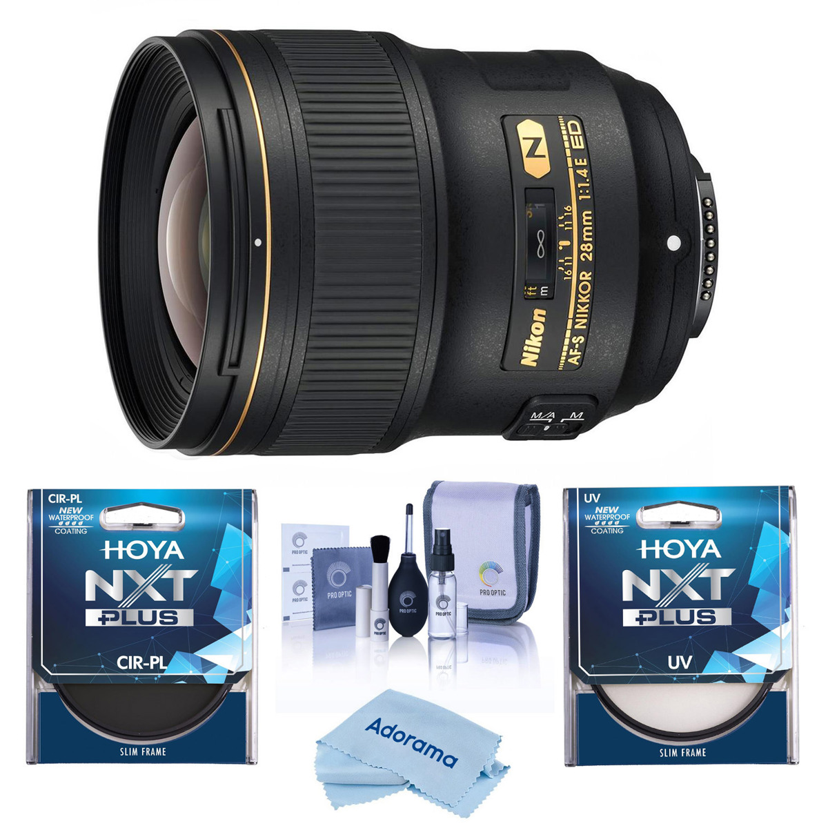 

Nikon 28mm f/1.4E AF-S NIKKOR Lens with Hoya 77mm UV+CPL Filter Kit