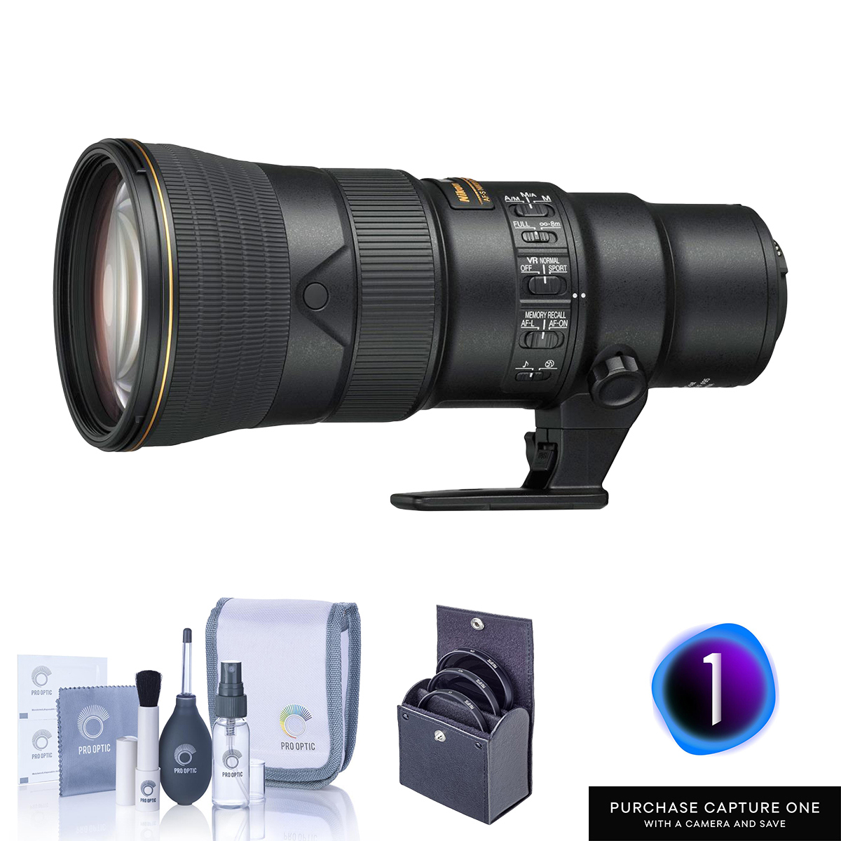 

Nikon 500mm f/5.6E PF ED AF-S NIKKOR VR Lens, w/Capture One Pro Bundle & Filter